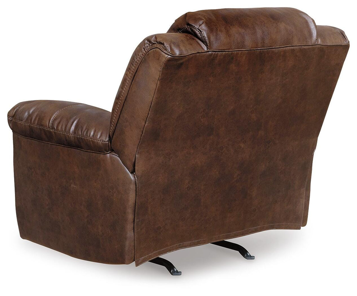 Stoneland Chocolate Power Reclining Loveseat with Console and 2 Recliners from Ashley - Luna Furniture