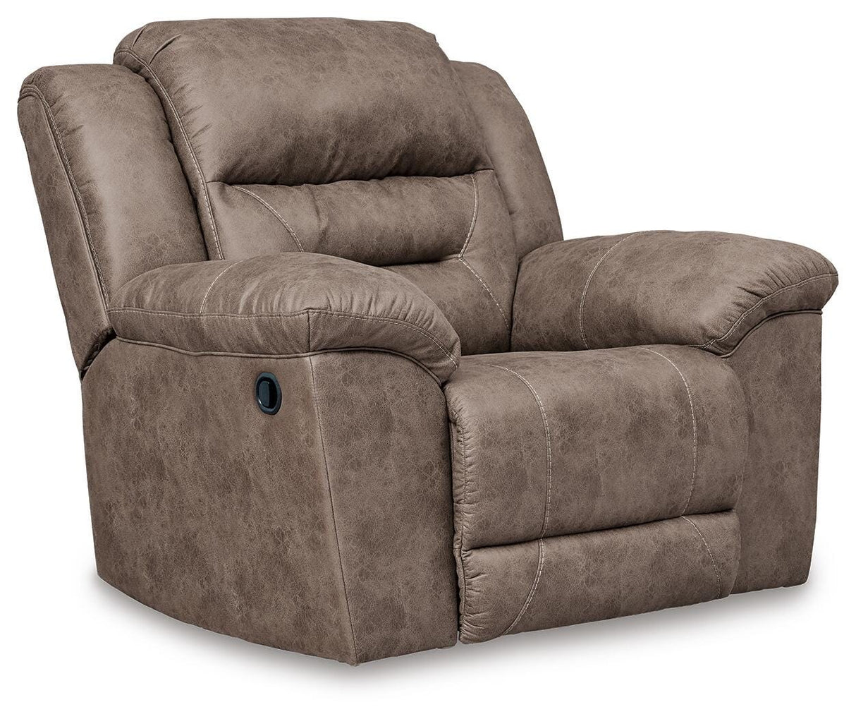 Stoneland Reclining Sofa, Loveseat and Recliner in Fossil from Ashley Furniture - Luna Furniture