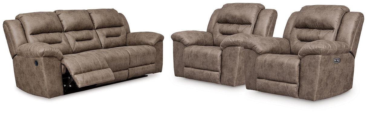 Stoneland Reclining Sofa and 2 Power Recliners from Ashley - Luna Furniture