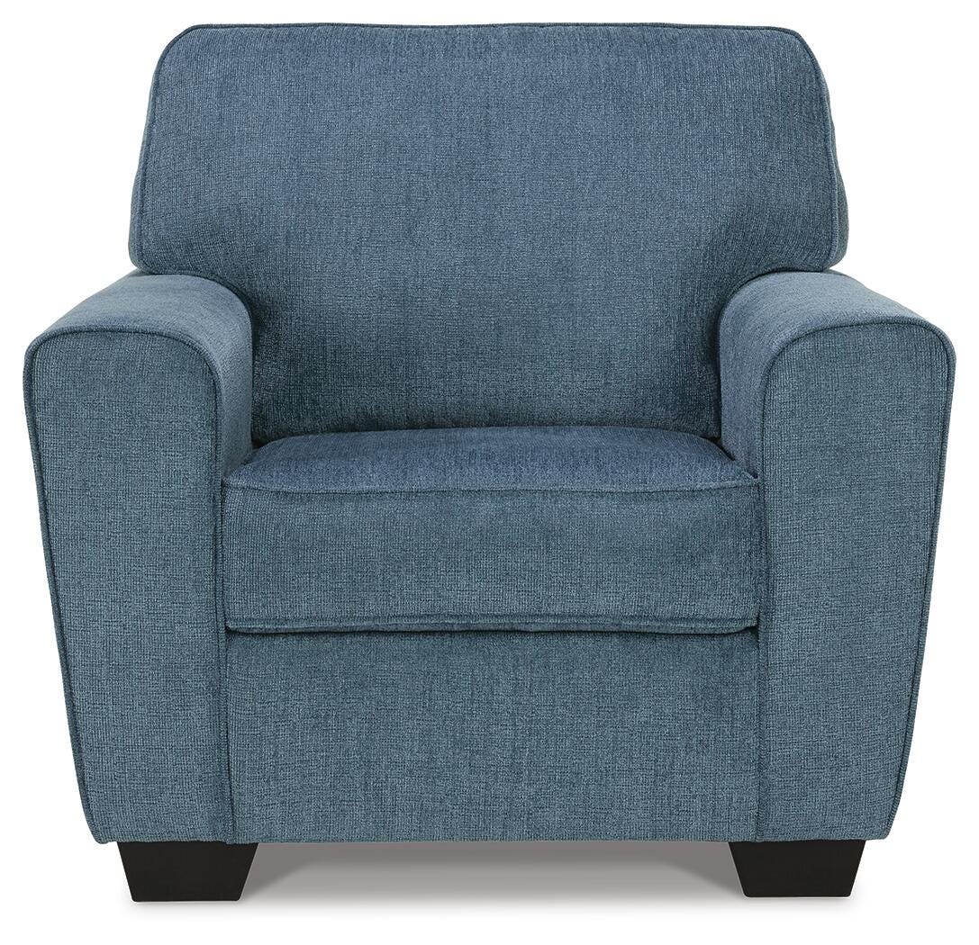 Cashton Blue Chair and Ottoman from Ashley Furniture - Luna Furniture
