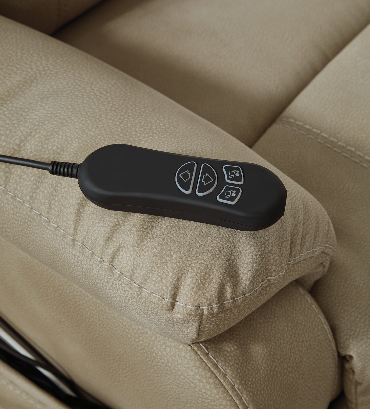 Next-Gen Durapella Sand Power Lift Recliner from Ashley Furniture - Luna Furniture