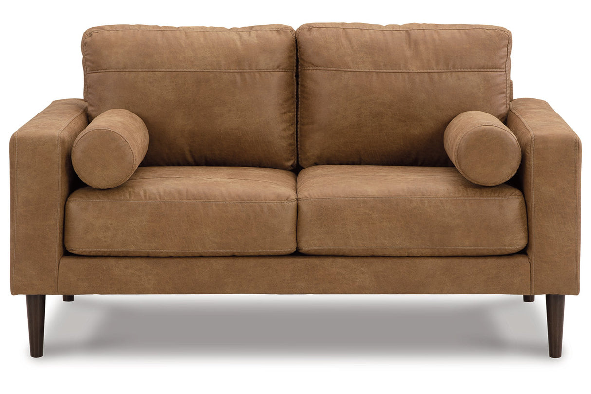 Telora Caramel Sofa, Loveseat, Chair and Ottoman from Ashley - Luna Furniture