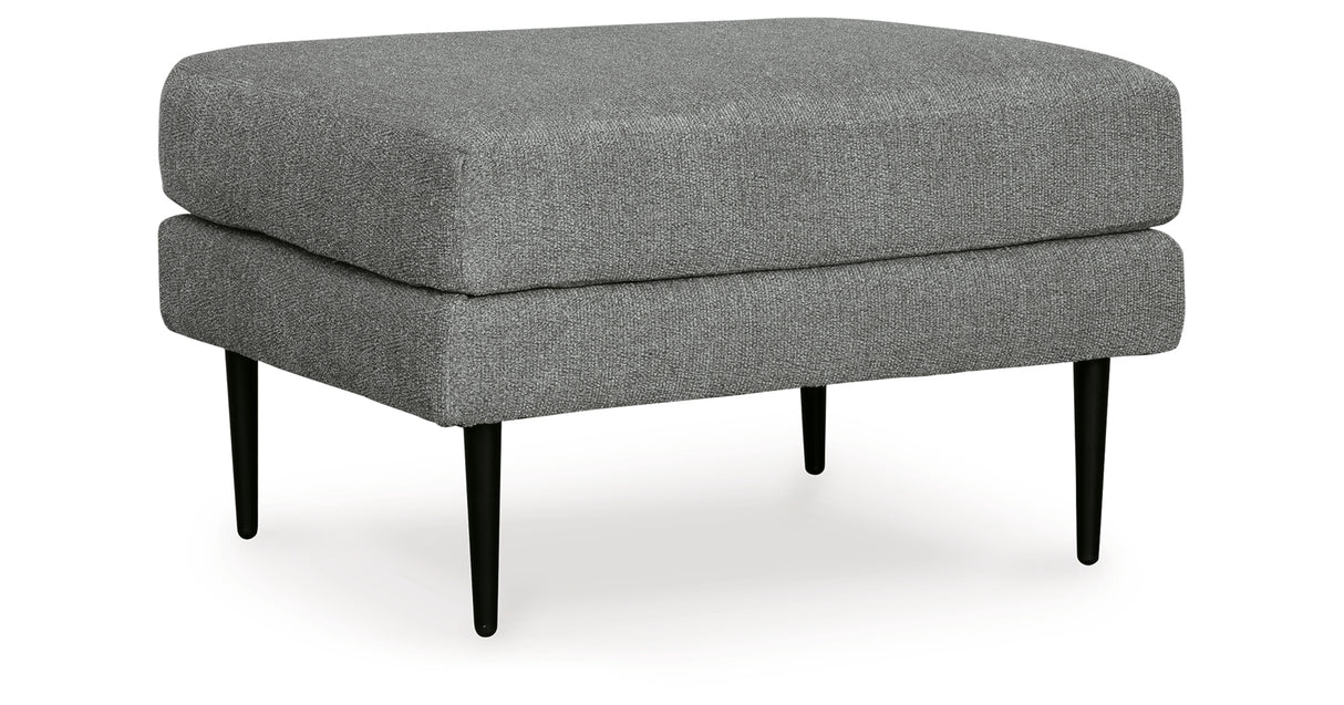 Hazela Charcoal Chair and Ottoman from Ashley Furniture - Luna Furniture