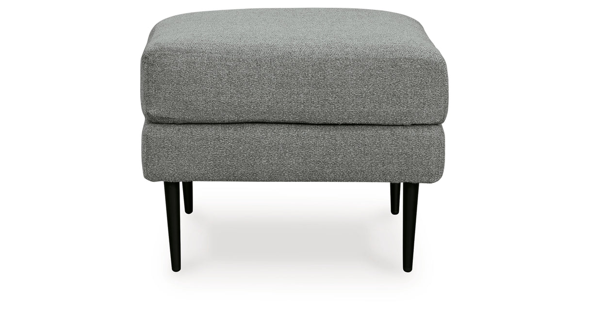 Hazela Charcoal Chair and Ottoman from Ashley Furniture - Luna Furniture