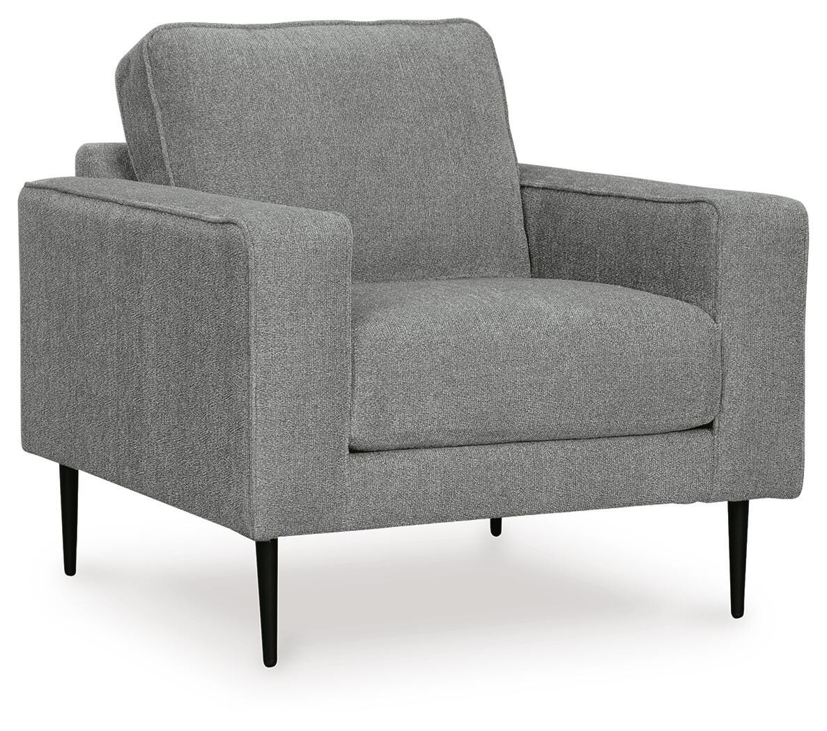 Hazela Charcoal Chair and Ottoman from Ashley Furniture - Luna Furniture
