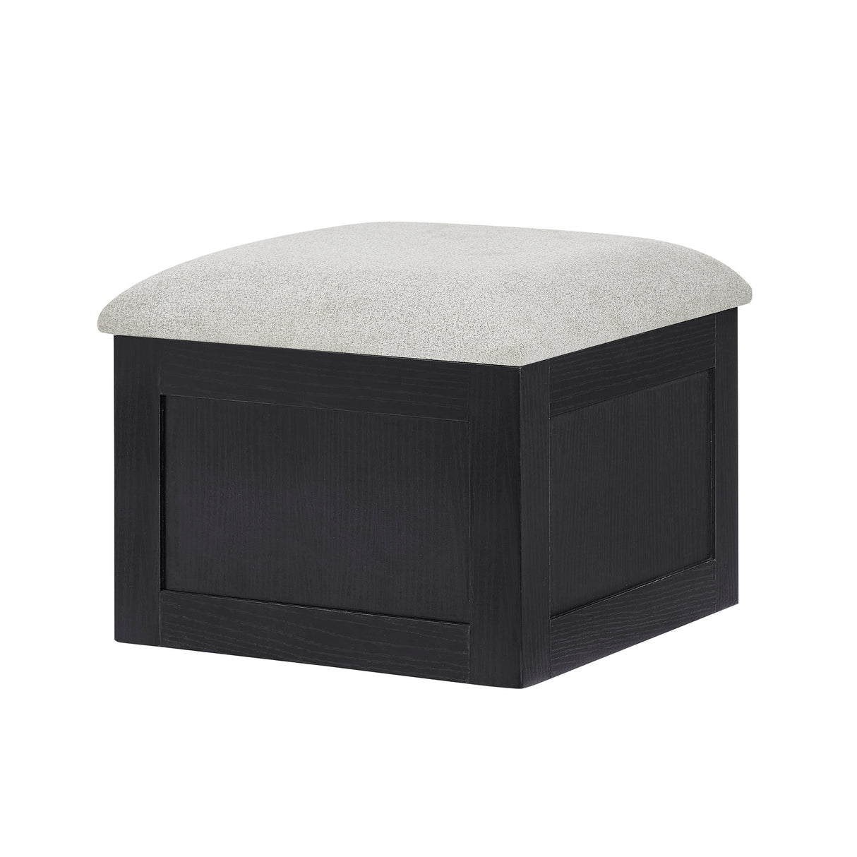 Marta Light Gray Coffee Table with 4 Storage Ottomans from Crown Mark - Luna Furniture