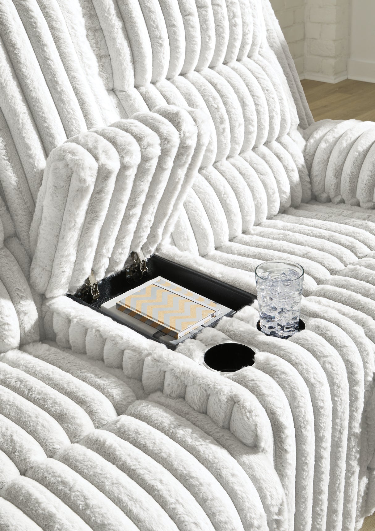 Rhines Falls Alloy Power Reclining Sofa and Loveseat from Ashley - Luna Furniture