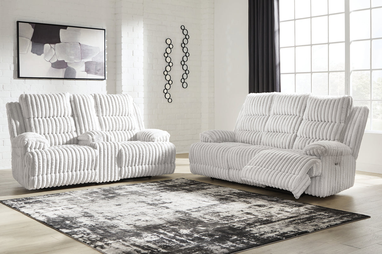 Rhines Falls Alloy Power Reclining Living Room Set from Ashley - Luna Furniture