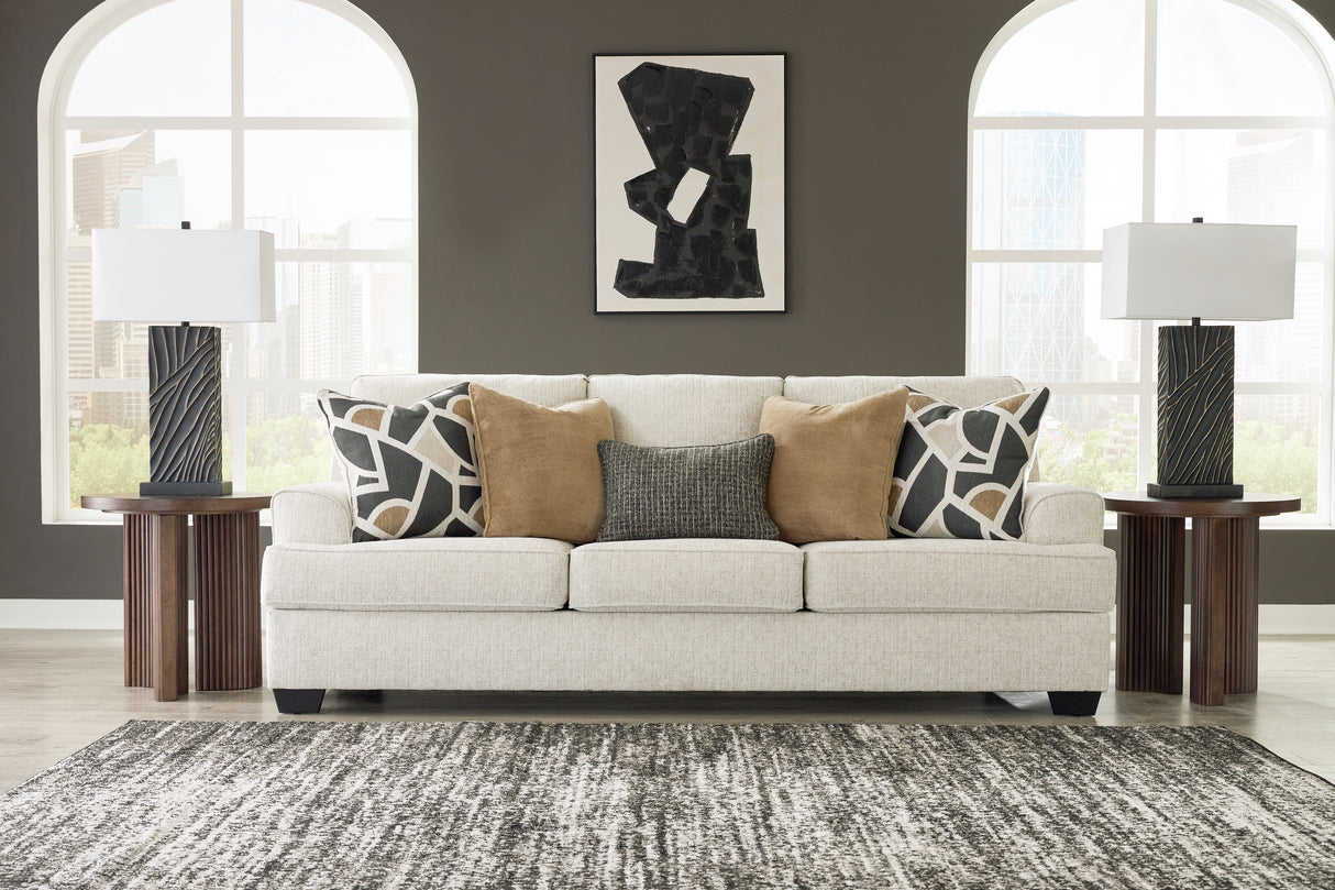Heartcort Sofa, Loveseat, Chair and Ottoman in Quartz from Ashley Furniture - Luna Furniture