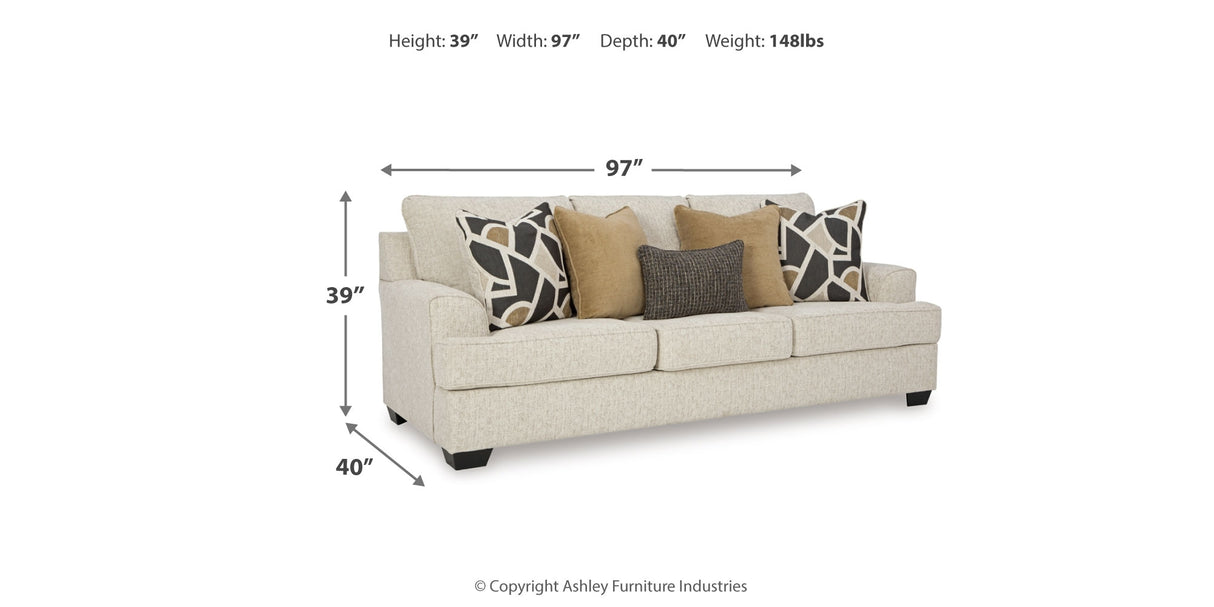Heartcort Sofa, Loveseat, Chair and Ottoman in Quartz from Ashley Furniture - Luna Furniture