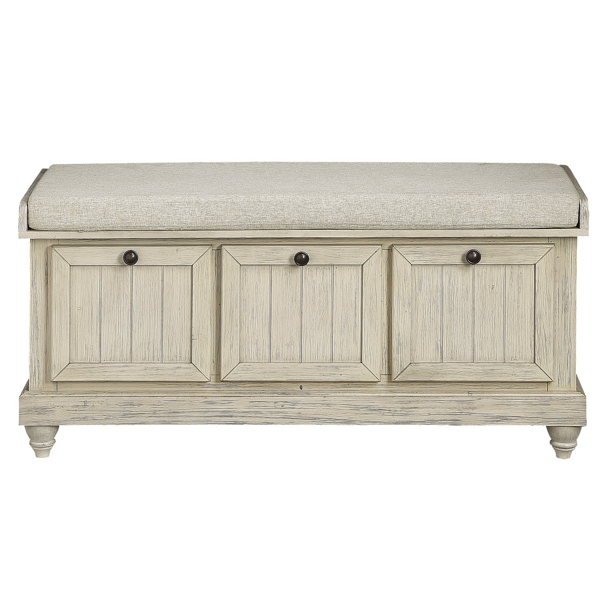 Woodwell Dark Gray Lift Top Storage Bench from Homelegance - Luna Furniture