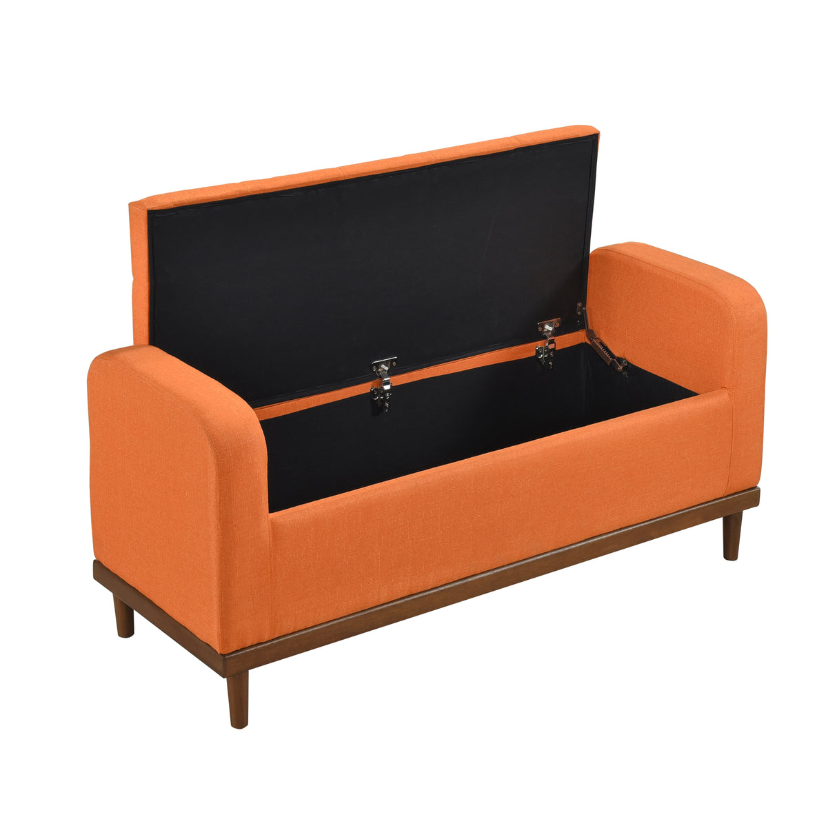 Brigitte Dark Gray Lift Top Storage Bench from Homelegance - Luna Furniture