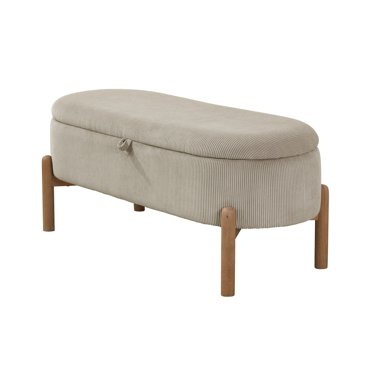 Mavis Taupe Lift-Top Storage Bench from Homelegance - Luna Furniture