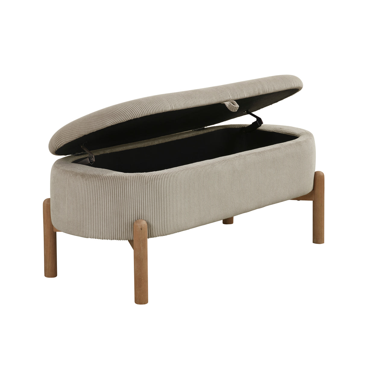 Mavis Taupe Lift-Top Storage Bench from Homelegance - Luna Furniture