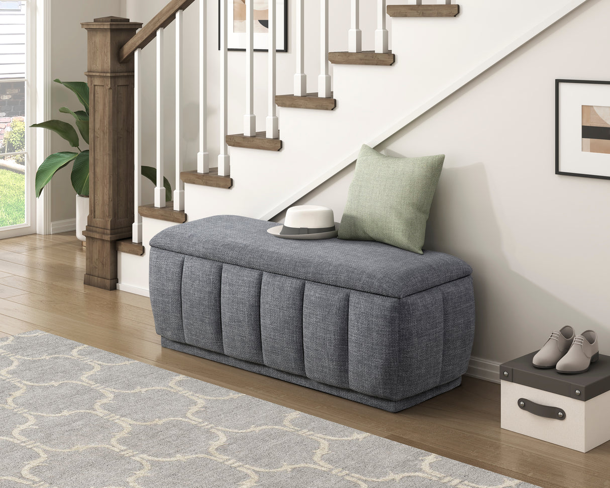 Derby Light Gray Storage Bench from Homelegance - Luna Furniture