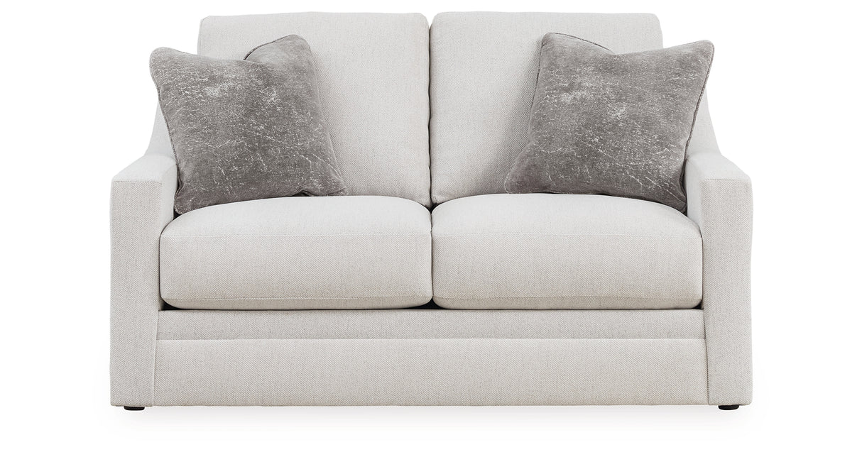 Maitelynn Sofa, Loveseat, Chair and Ottoman in Chalk from Ashley Furniture - Luna Furniture