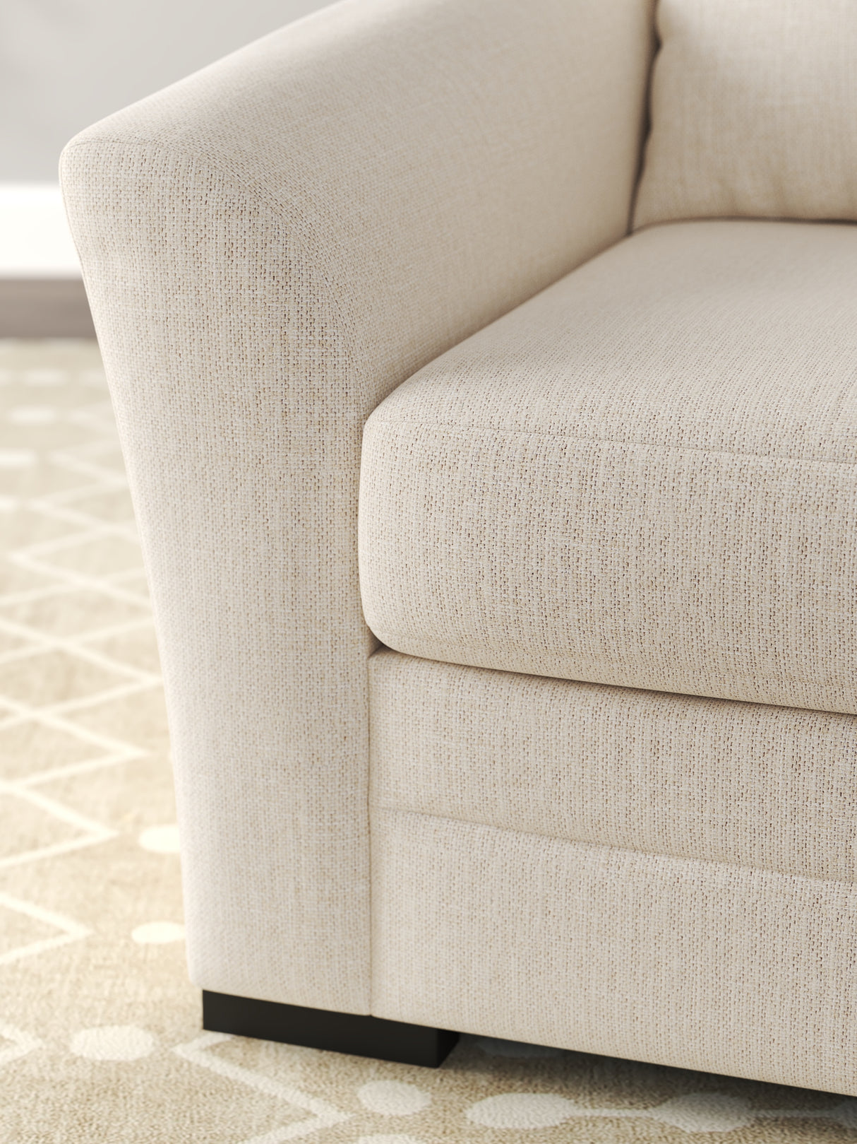 Lango Jute Chair and Ottoman from Ashley Furniture - Luna Furniture