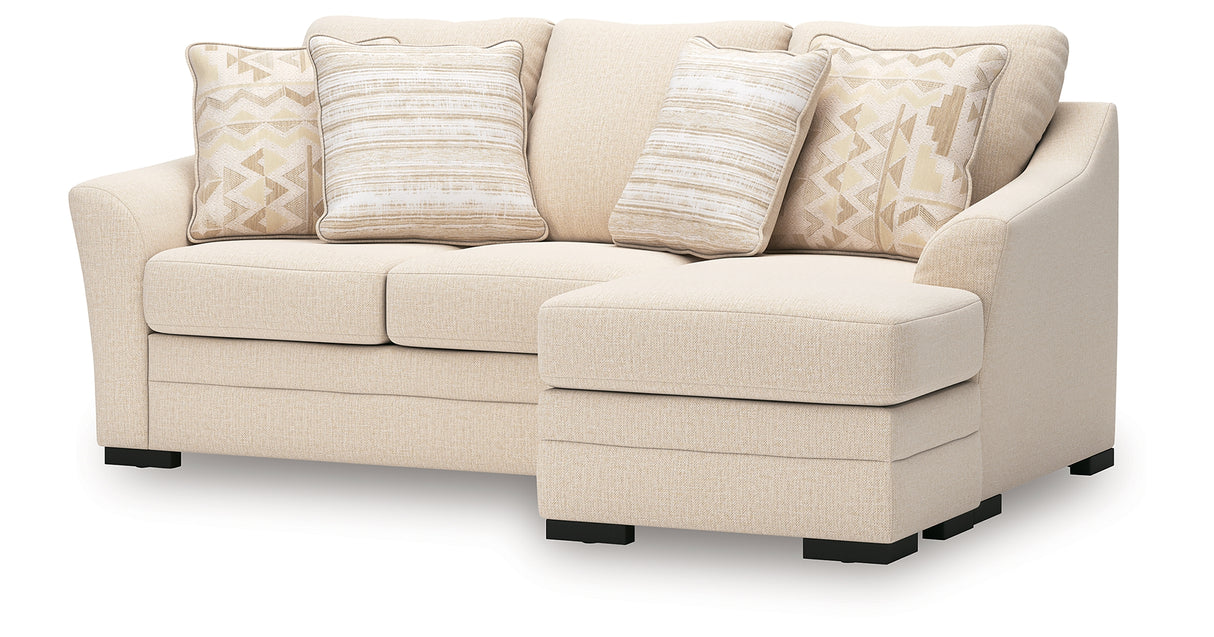 Lango Jute Queen Sofa Chaise Sleeper from Ashley Furniture - Luna Furniture