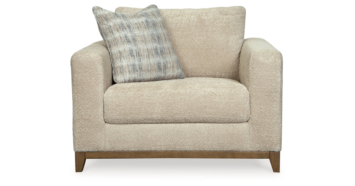 Parklynn Chair and Ottoman in Desert from Ashley - Luna Furniture
