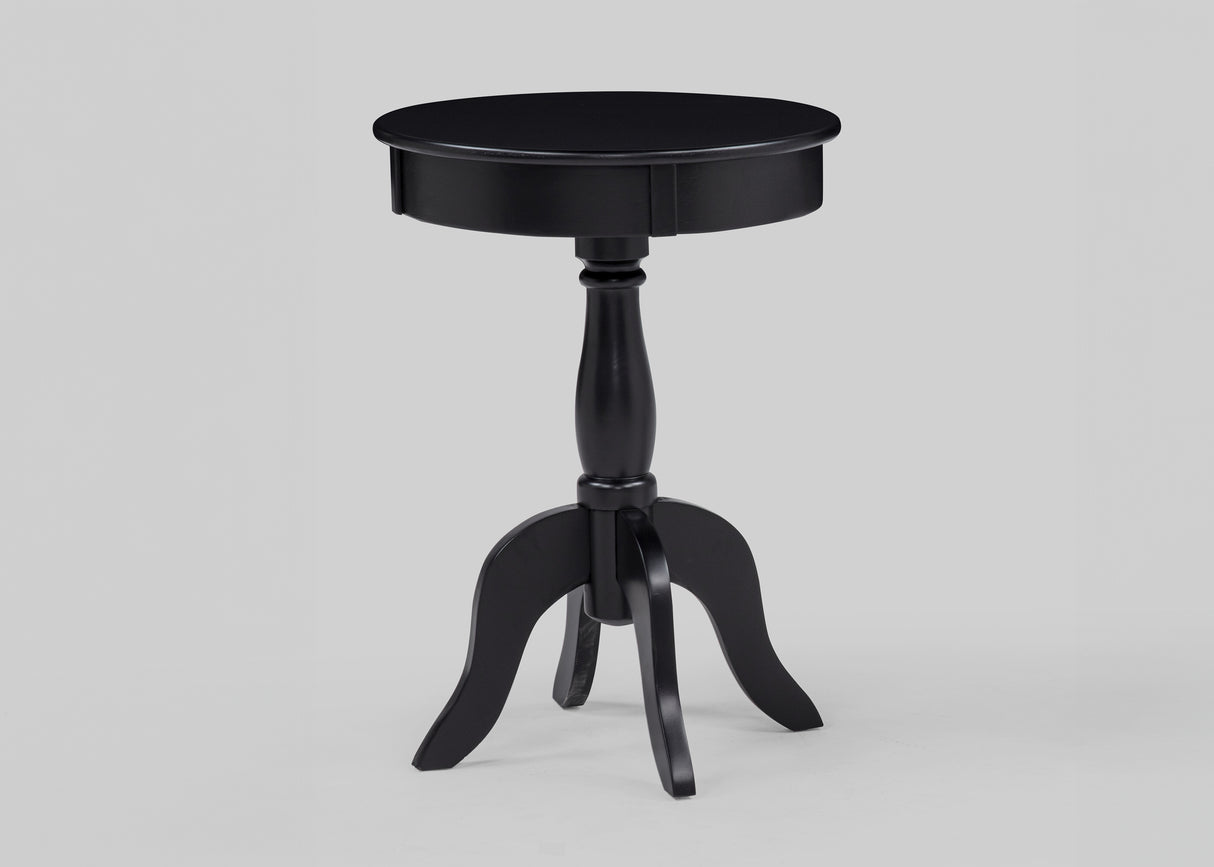 Romy Black Chairside Round End Table from Crown Mark - Luna Furniture