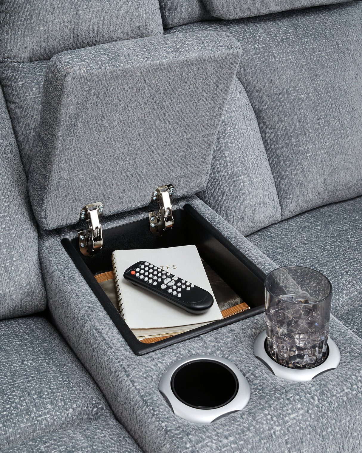 Studio Cave Steel Power Reclining Sofa and Loveseat from Ashley Furniture - Luna Furniture