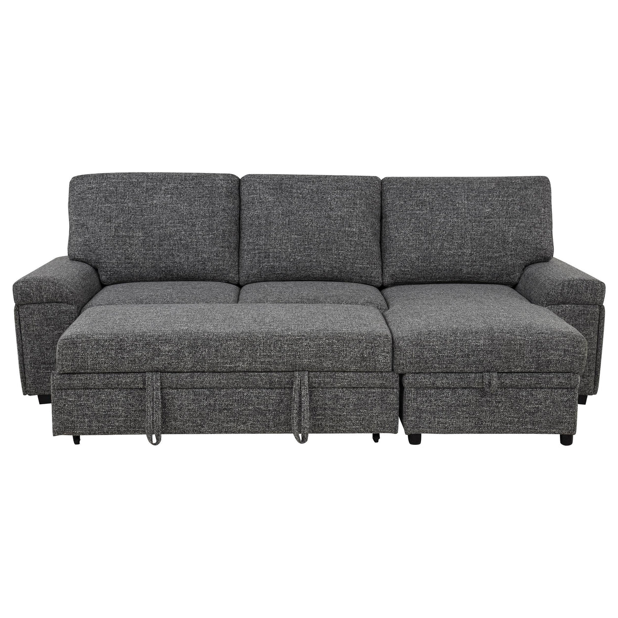Demko Granite Sleeper Sectional Sofa with Speaker and Storage Chaise from Coaster - Luna Furniture