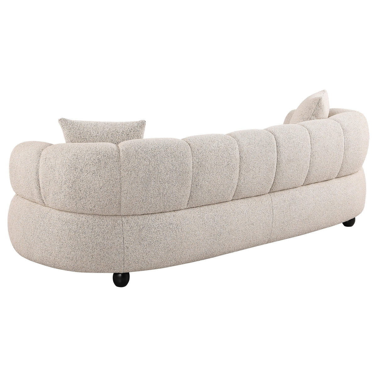 Whitney Pebble Channel Tufted Boucle Upholstered Sofa, Loveseat and Chair from Coaster - Luna Furniture