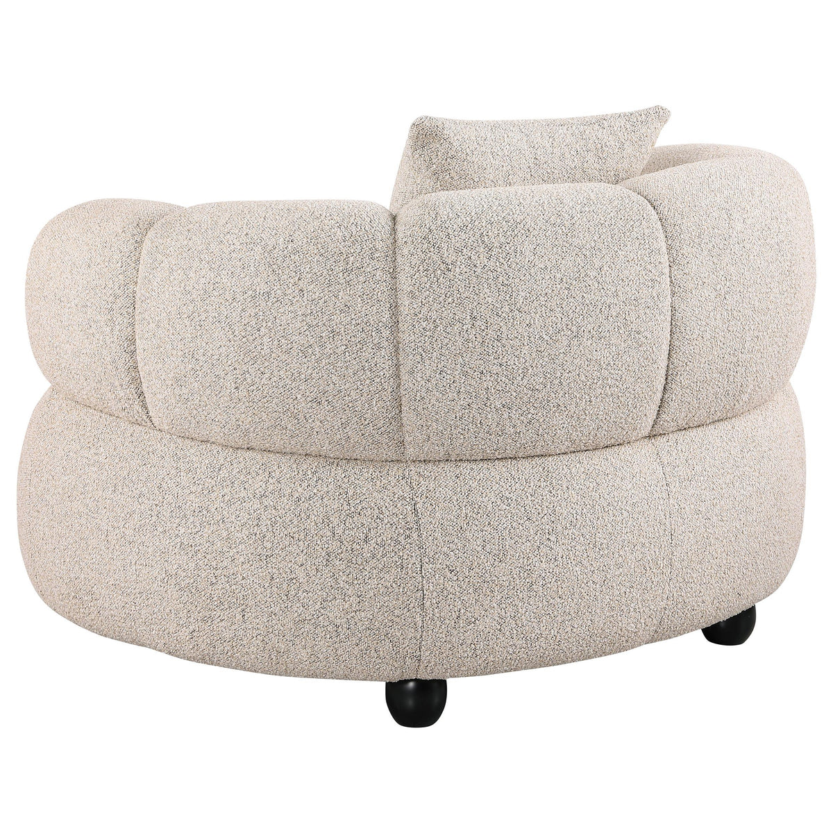 Whitney Pebble Channel Tufted Boucle Upholstered Sofa, Loveseat and Chair from Coaster - Luna Furniture