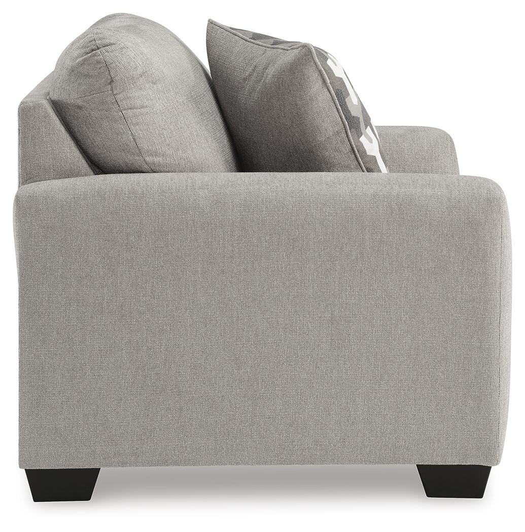 Avenal Park Chair and Ottoman in Flannel from Ashley - Luna Furniture