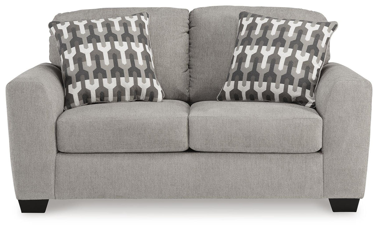 Avenal Park Sofa, Loveseat, Chair and Ottoman in Flannel from Ashley - Luna Furniture