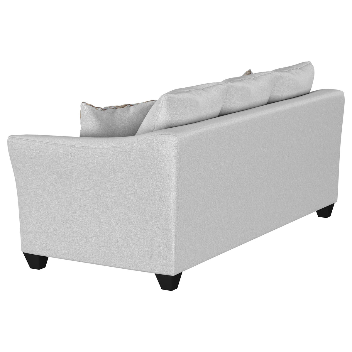 Salizar Sand Upholstered 2-Piece Track Arm Fabric Sofa Set from Coaster - Luna Furniture