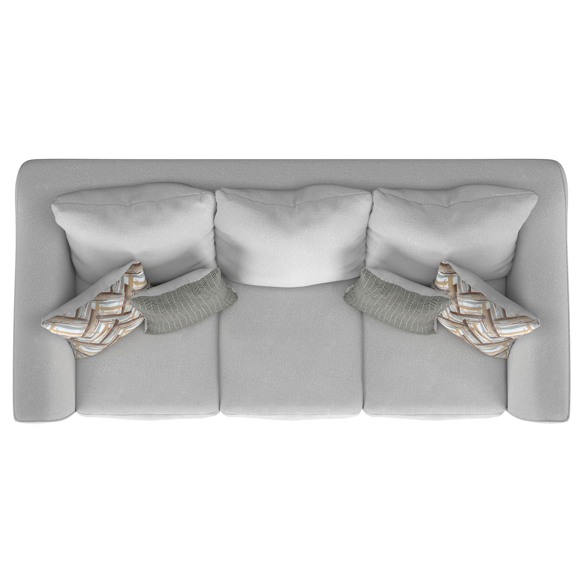 Salizar Sand Upholstered 2-Piece Track Arm Fabric Sofa Set from Coaster - Luna Furniture