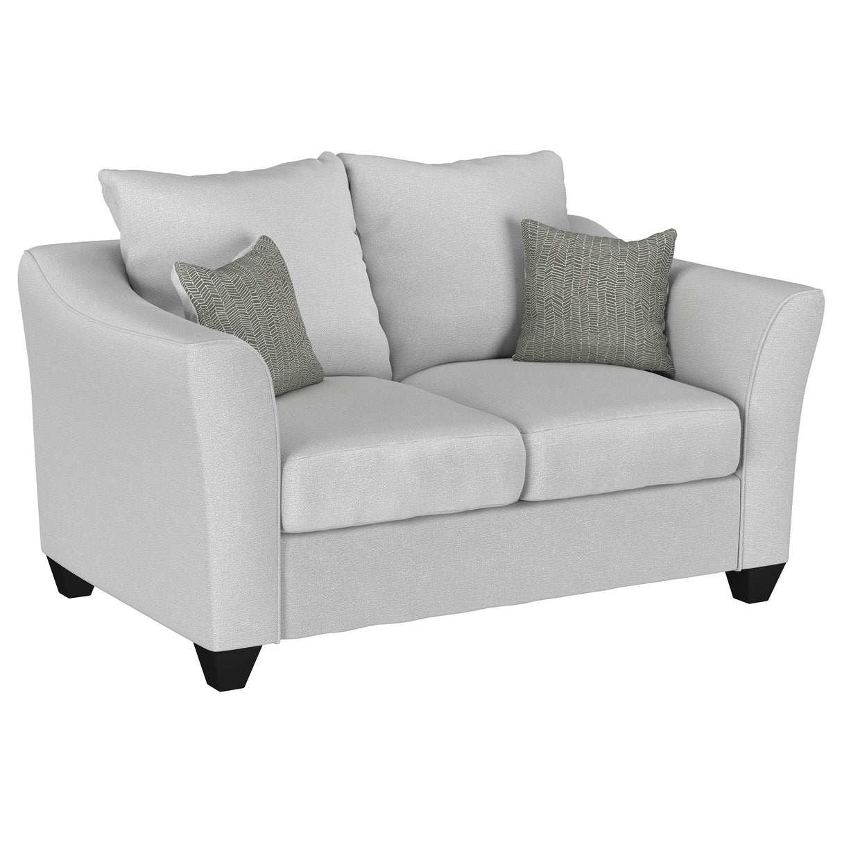 Salizar Sand Upholstered 2-Piece Track Arm Fabric Sofa Set from Coaster - Luna Furniture