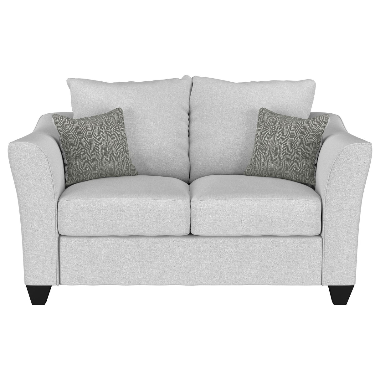 Salizar Sand Upholstered 2-Piece Track Arm Fabric Sofa Set from Coaster - Luna Furniture
