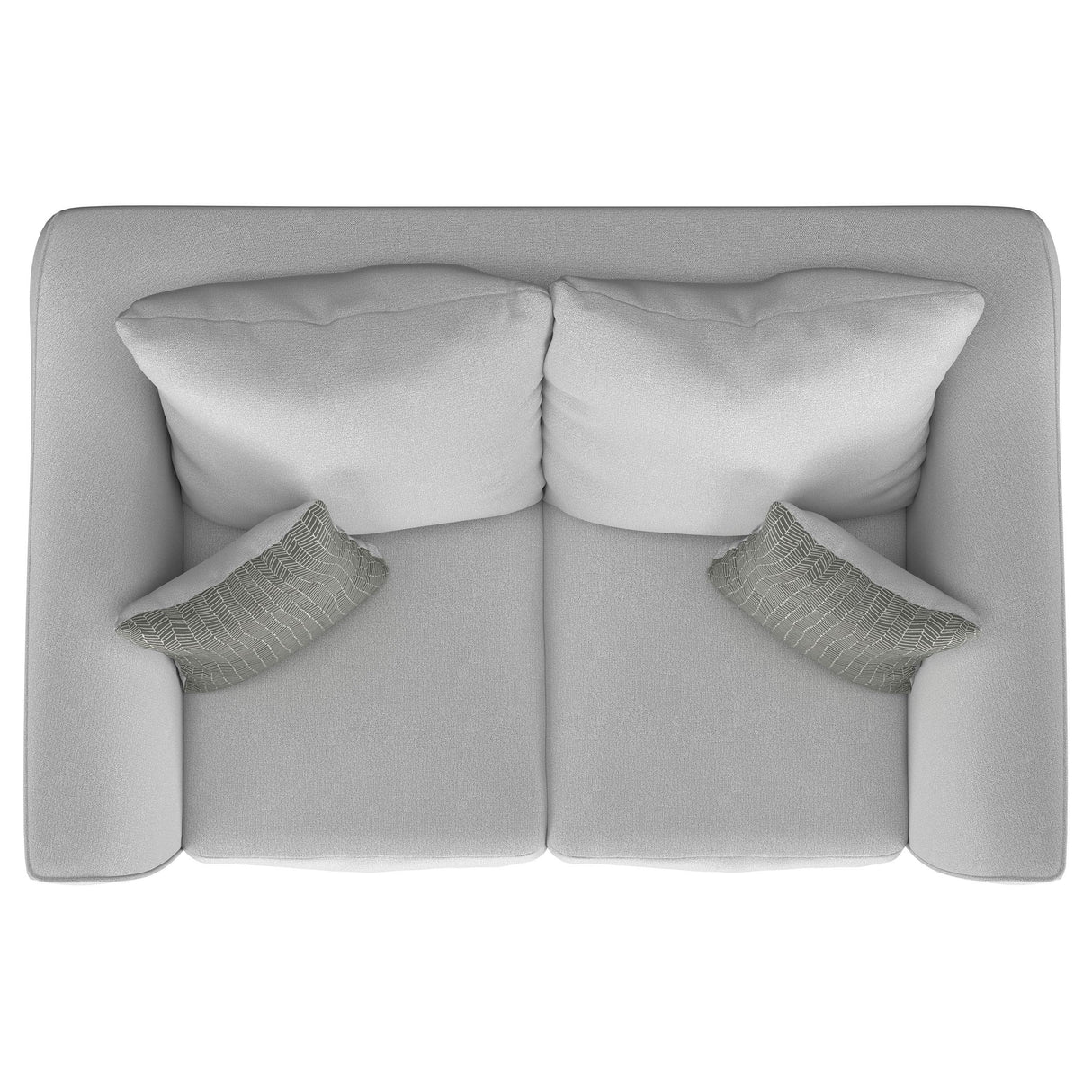 Salizar Sand Upholstered 2-Piece Track Arm Fabric Sofa Set from Coaster - Luna Furniture