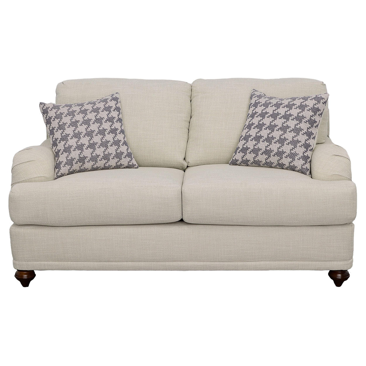 Glenn Light Gray 2-Piece Recessed Arms Living Room Set from Coaster - Luna Furniture