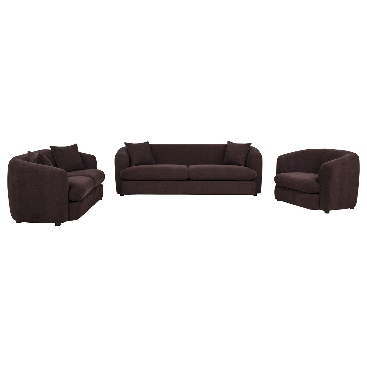 Delroy Aubergine Transitional Living Room Set from Coaster - Luna Furniture