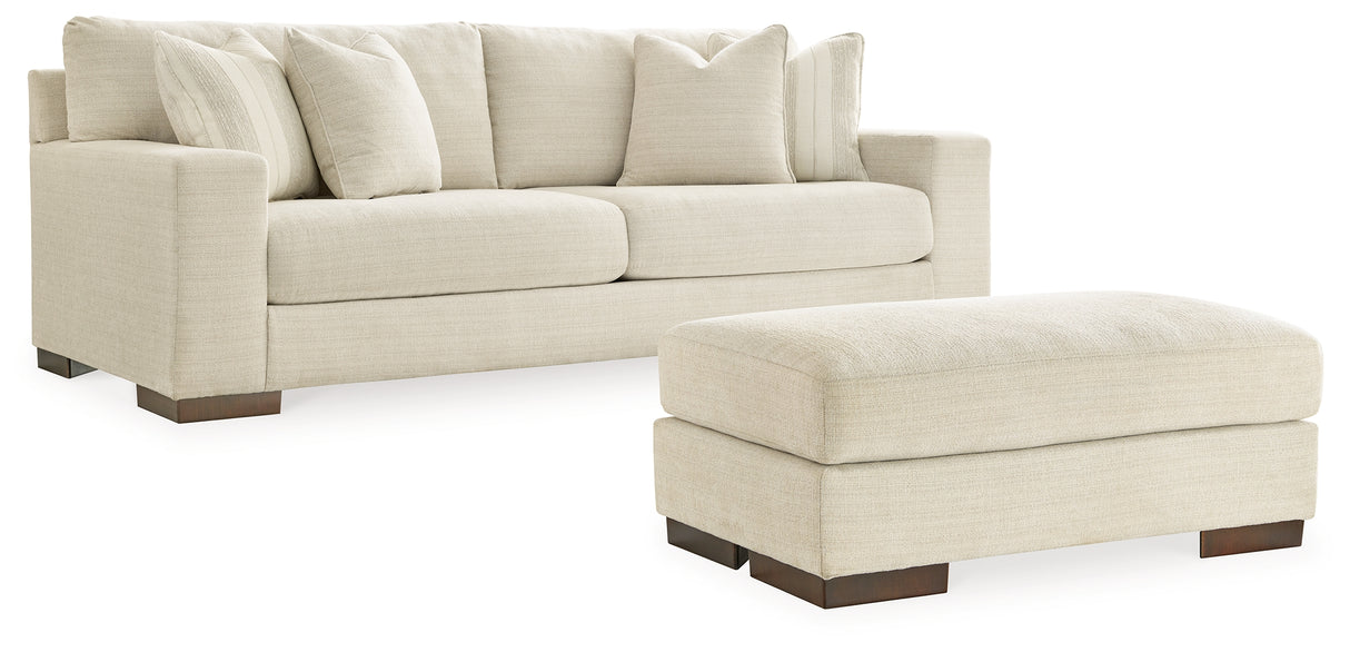 Maggie Birch Sofa and Ottoman from Ashley Furniture - Luna Furniture