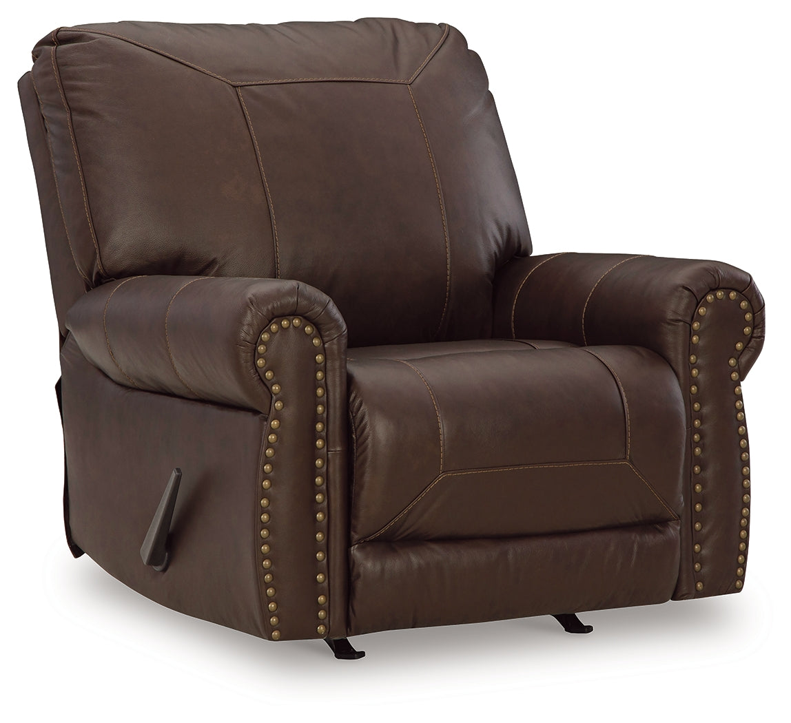 Colleton Dark Brown Sofa and Recliner from Ashley - Luna Furniture