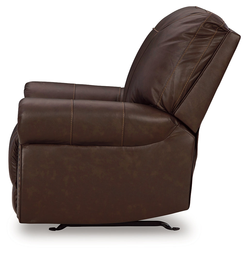 Colleton Dark Brown Sofa and Recliner from Ashley - Luna Furniture