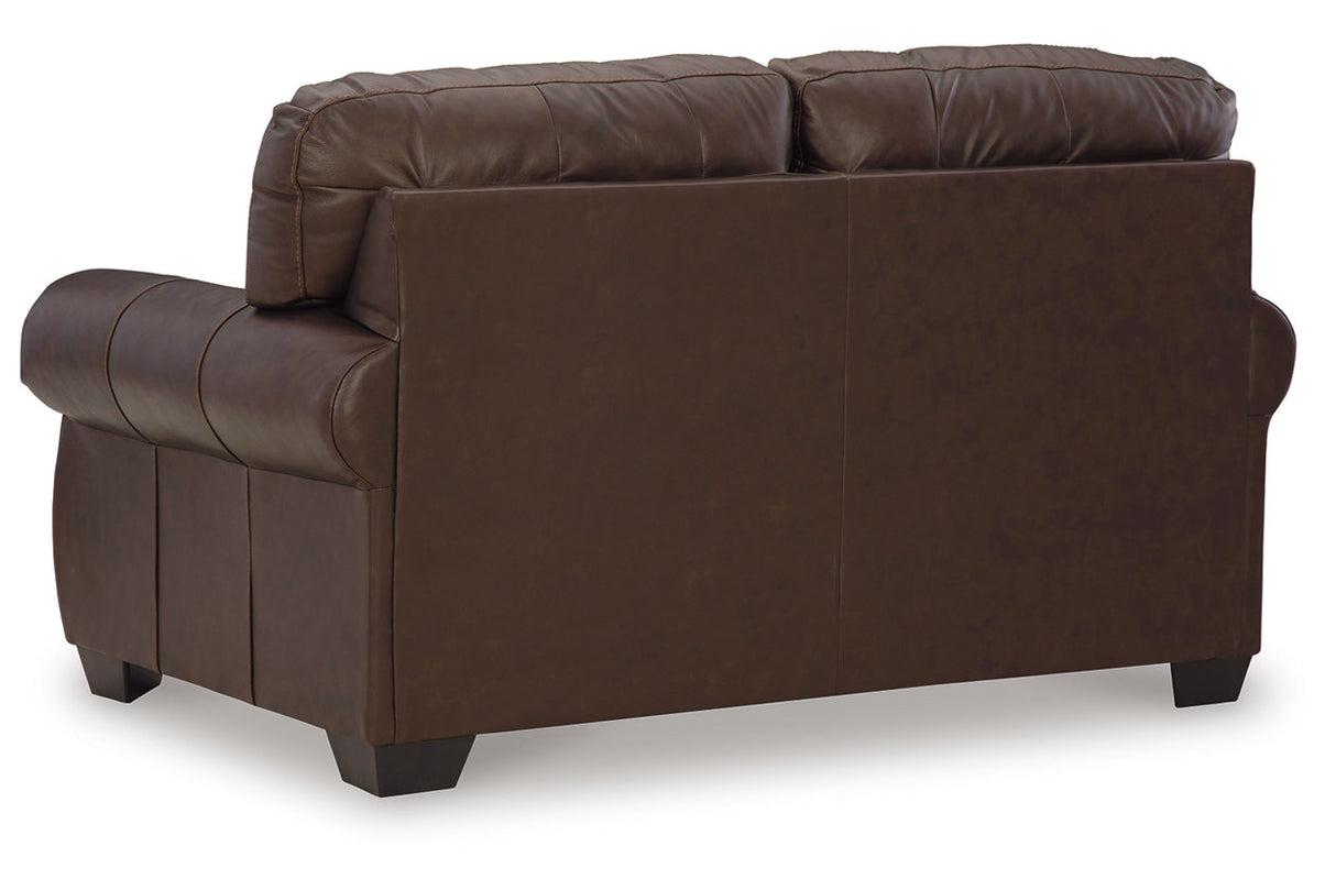 Colleton Dark Brown Sofa, Loveseat and Recliner from Ashley Furniture - Luna Furniture