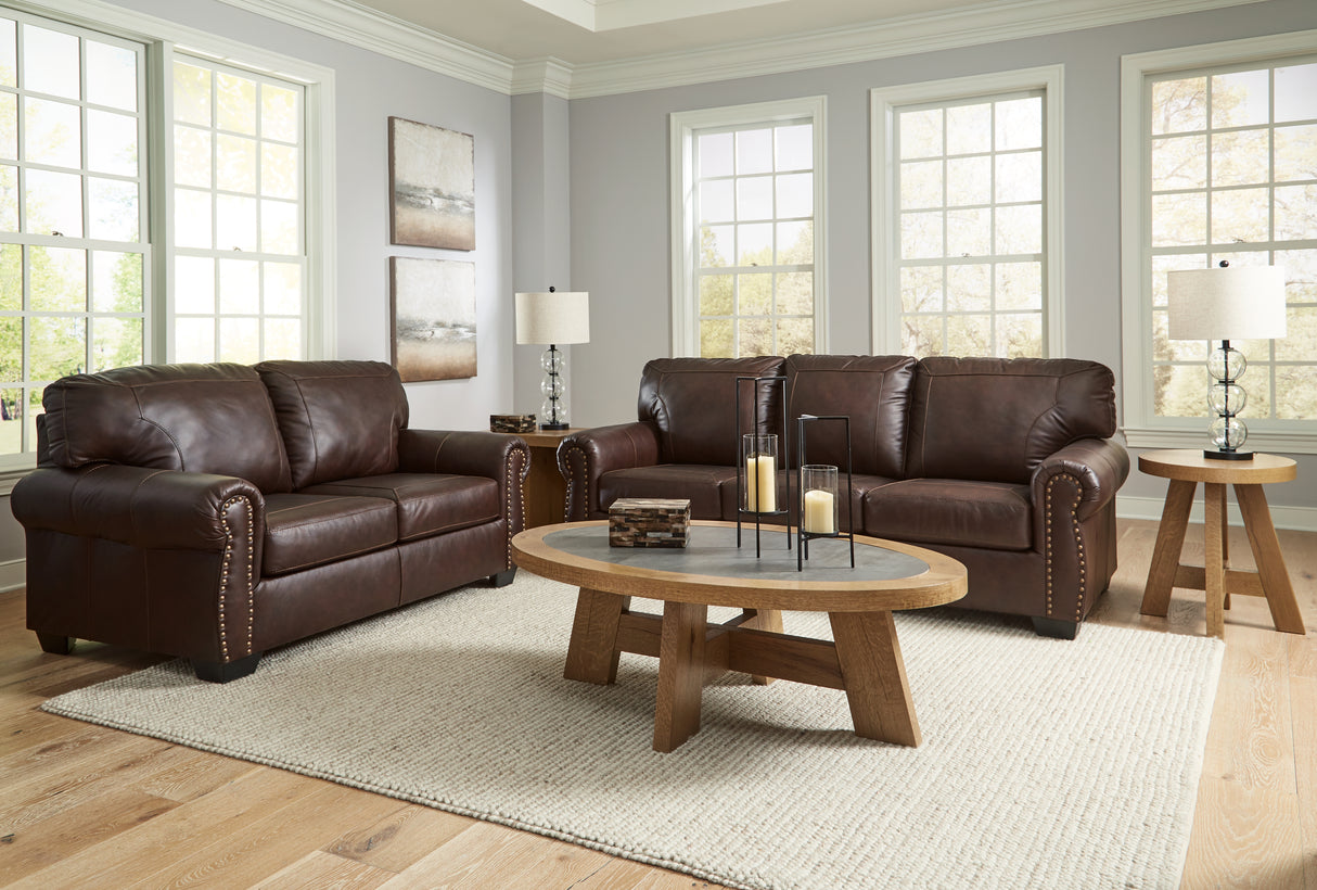 Colleton Sofa and Loveseat in Dark Brown from Ashley Furniture - Luna Furniture