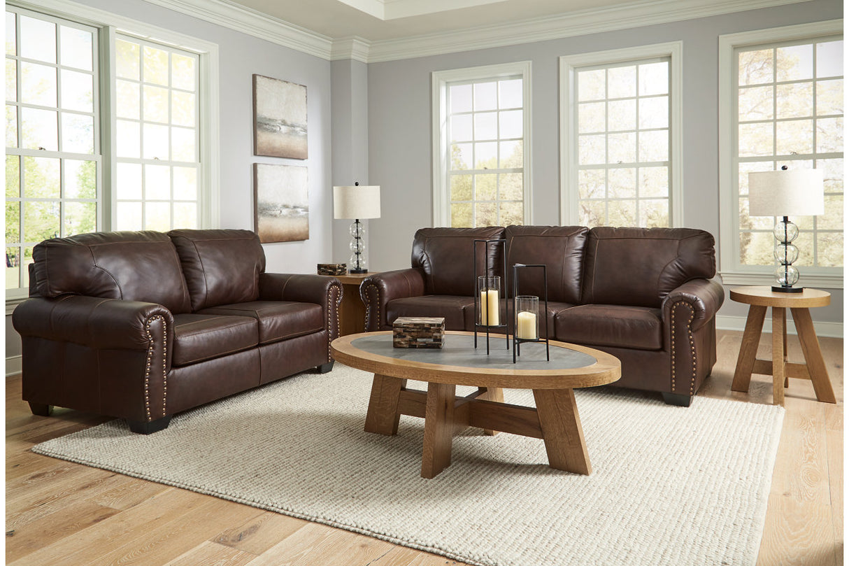 Colleton Dark Brown Sofa and Loveseat from Ashley Furniture - Luna Furniture