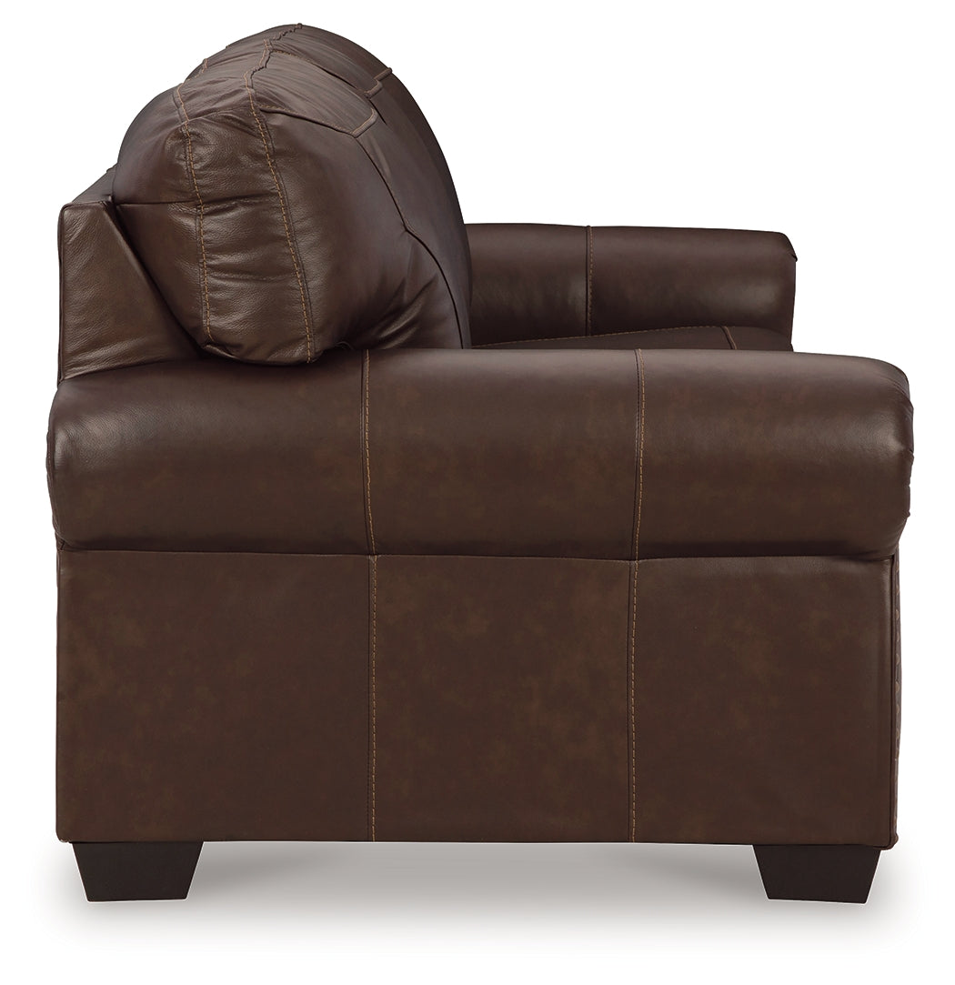 Colleton Dark Brown Sofa, Loveseat and Recliner from Ashley Furniture - Luna Furniture