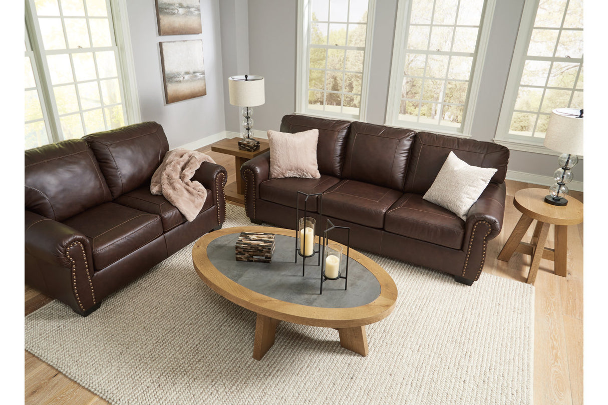 Colleton Dark Brown Sofa and Loveseat from Ashley Furniture - Luna Furniture