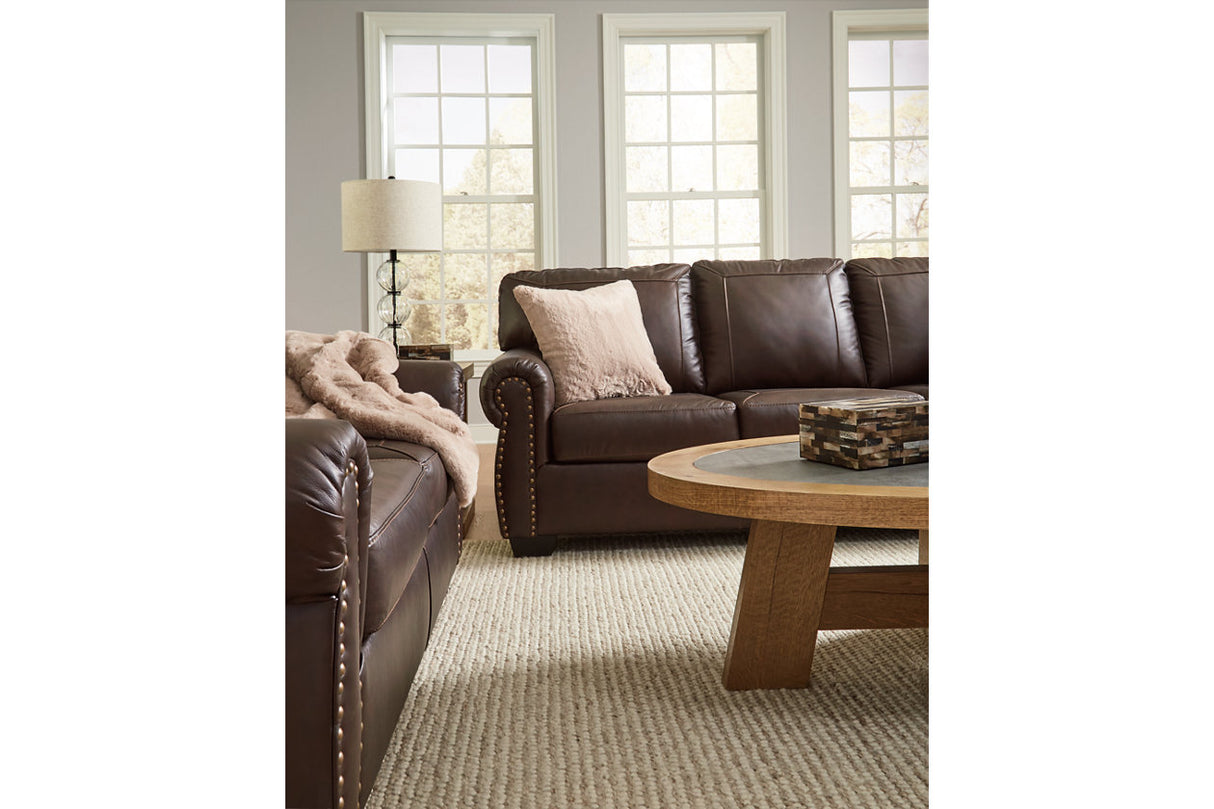 Colleton Dark Brown Sofa and Loveseat from Ashley Furniture - Luna Furniture