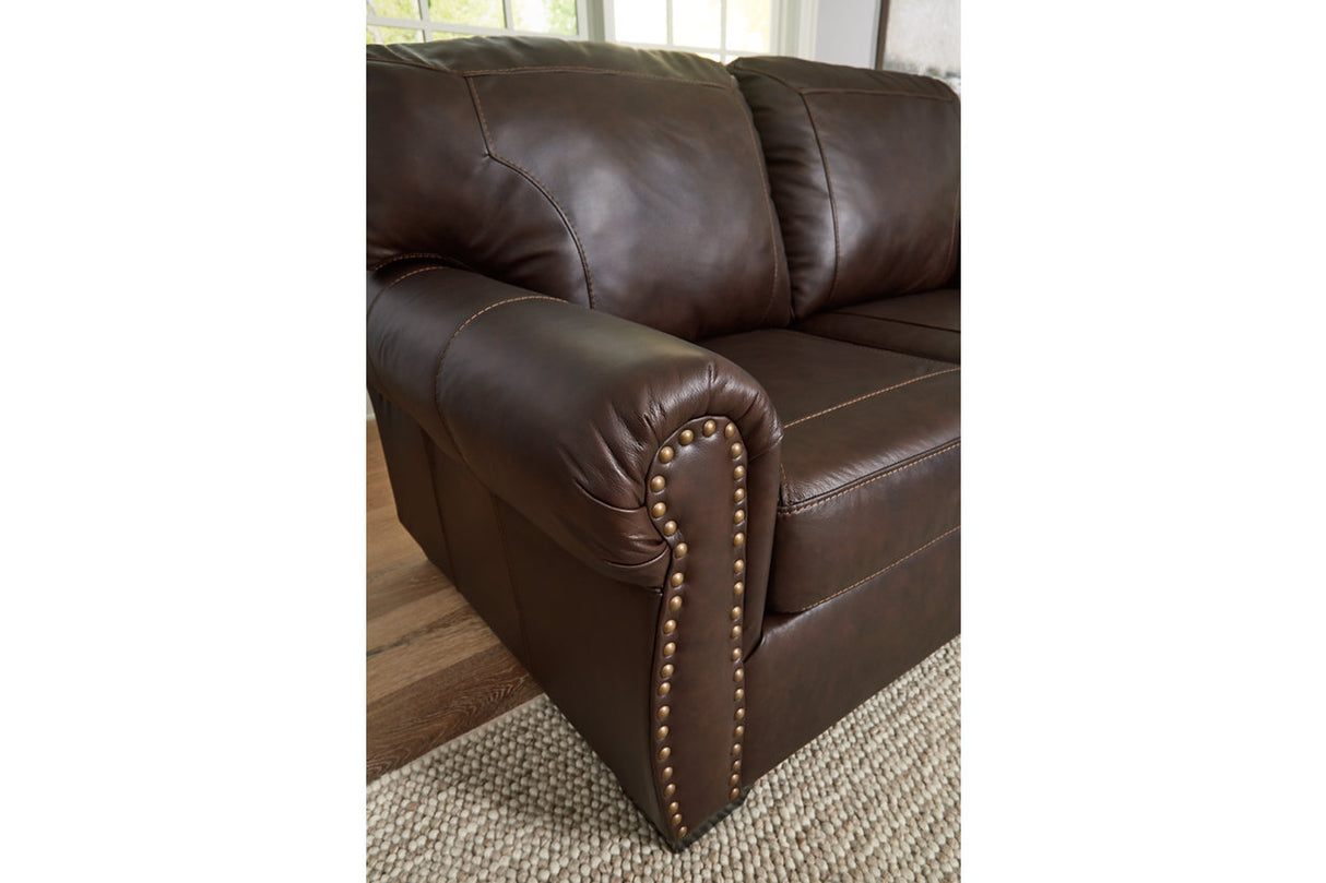 Colleton Dark Brown Sofa and Loveseat from Ashley Furniture - Luna Furniture