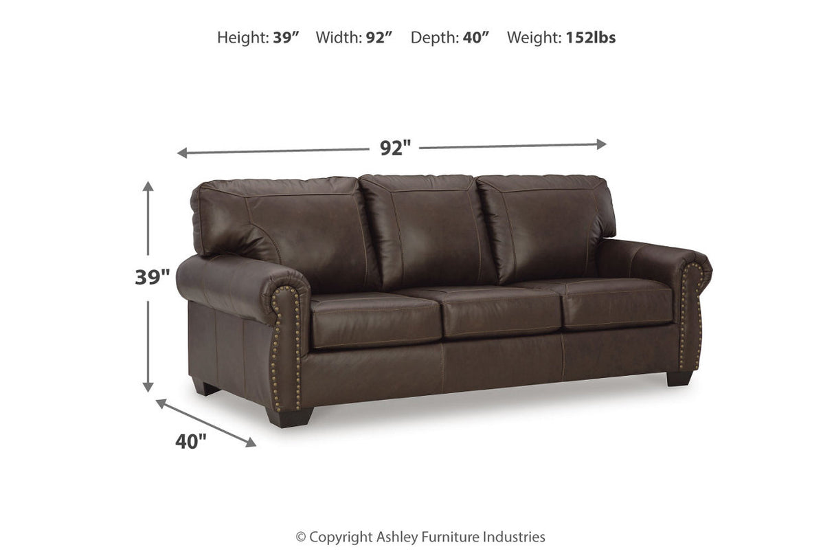 Colleton Dark Brown Sofa, Loveseat and Recliner from Ashley Furniture - Luna Furniture