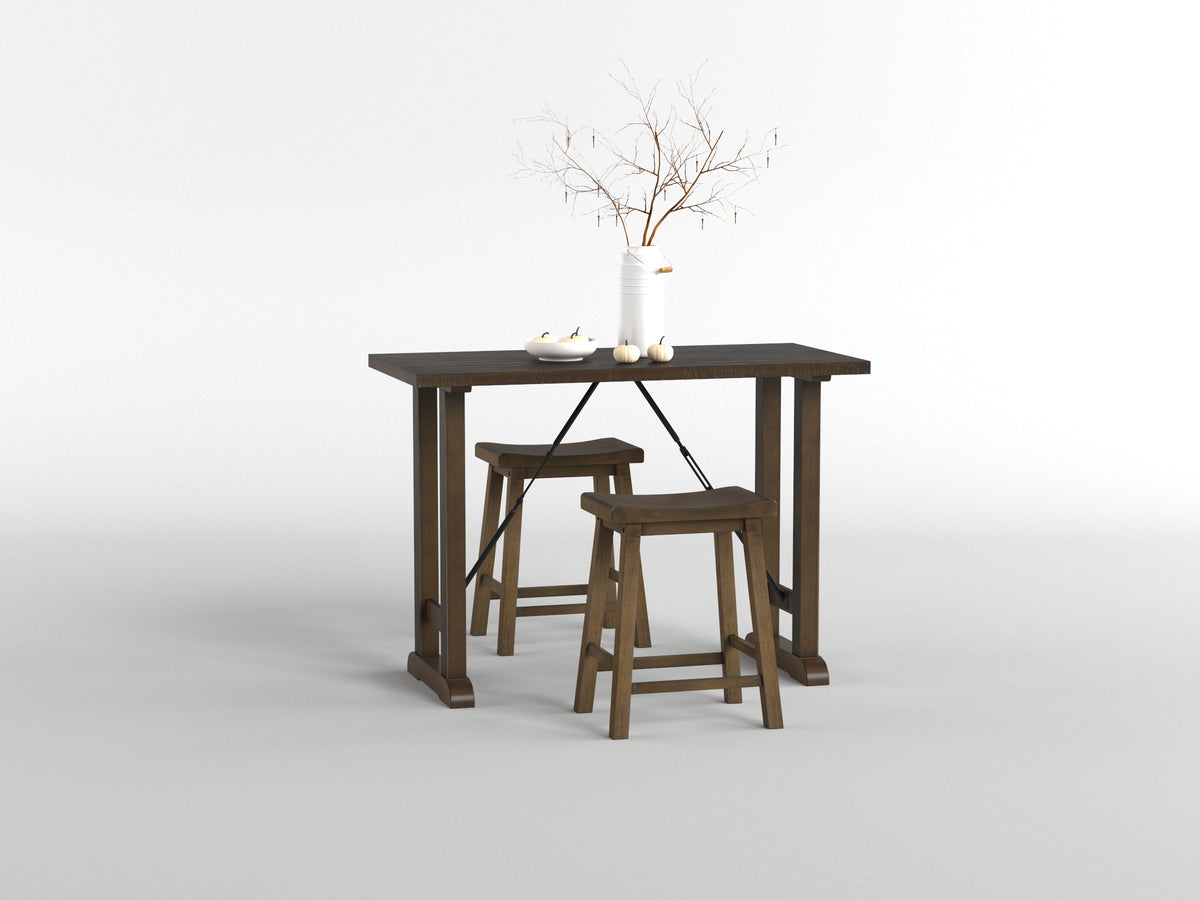 Auburndale Light Gray 5-Piece Counter Height Set from Homelegance - Luna Furniture