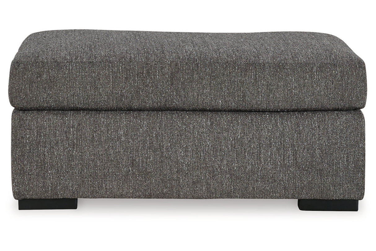 Gardiner Pewter Sofa Chaise and Ottoman from Ashley - Luna Furniture